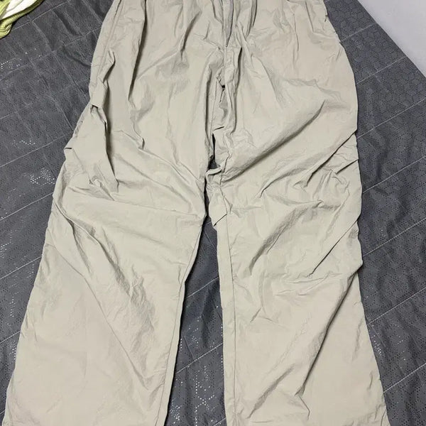 [BUNJANG] Pleated Nylon Crinkle Pants / (새상품)플리츠 나일론 바스락 팬츠