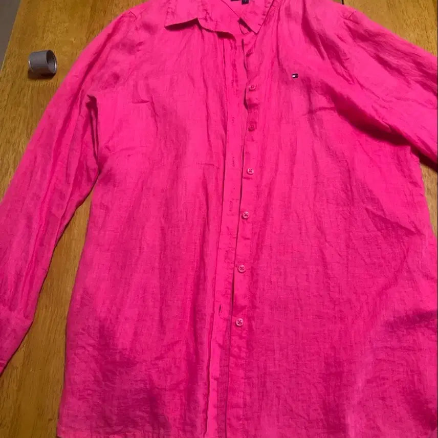 [BUNJANG] Tommy Hilfiger Women's Linen Shirt / 타미힐피거 여성 린넨 셔츠