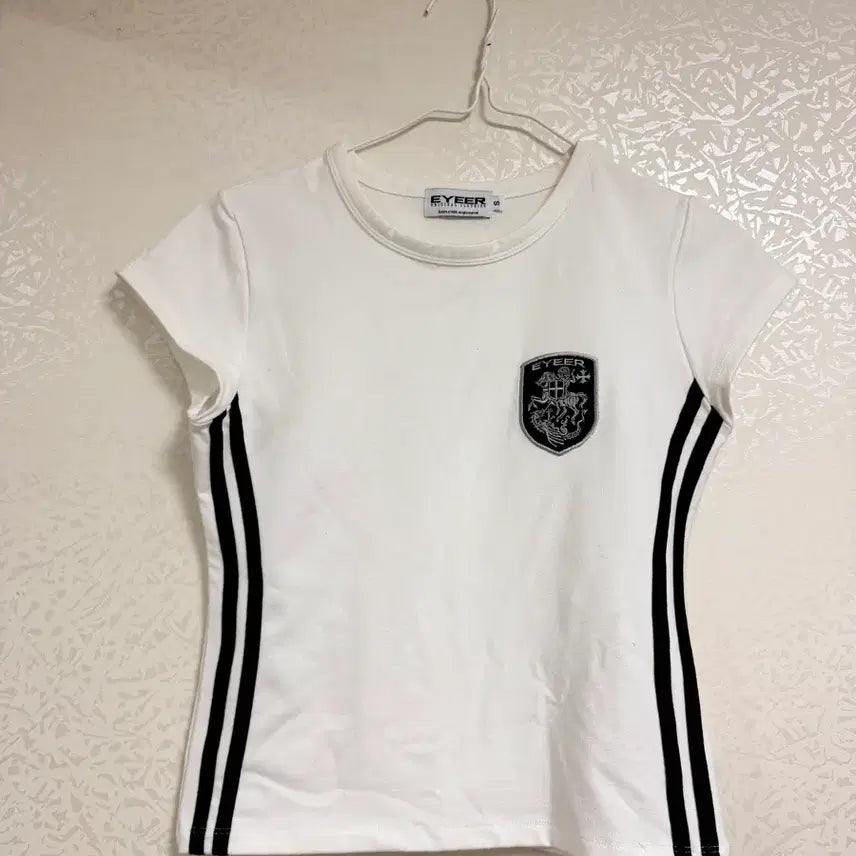 [BUNJANG] EYEER Color Block Short Sleeve T-Shirt White / EYEER 이와이이이알 흰색 배색 반팔 티셔츠