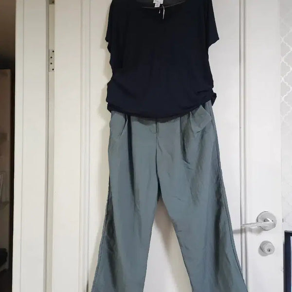 [BUNJANG] Black Short Sleeve Loose Fit Top / 블랙 반팔 루즈핏 상의