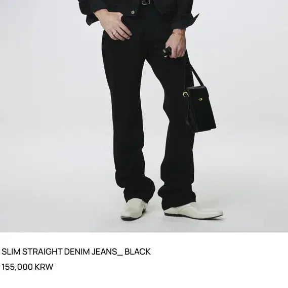 [BUNJANG] Tonywack Slim Straight Denim Jeans Black 32 / 32)토니웩 슬림 데님 진 블랙 판매 주우재