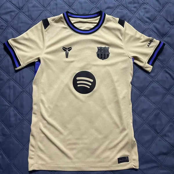 [BUNJANG] Nike Barcelona 2025/26 Away Replica Jersey - Yellow (Kids) / 나이키 바르셀로나 2025/26 어웨이 레플리카 저지 옐로 키즈
