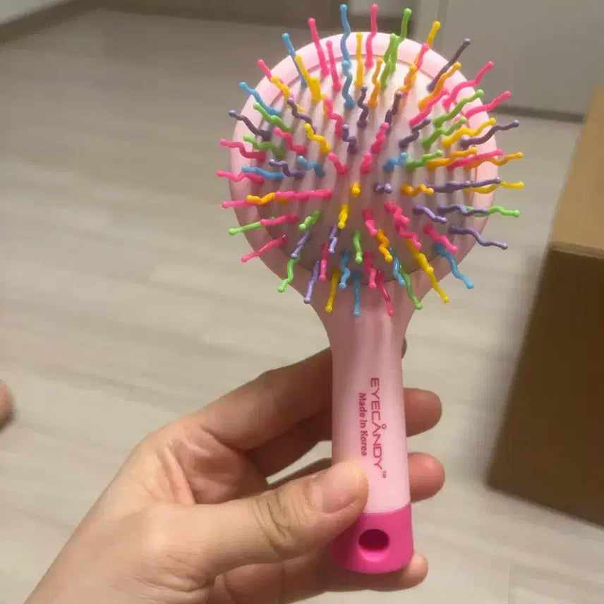 [BUNJANG] Icandy Rainbow Brush Pink / 아이캔디 레인보우 빗 핑크