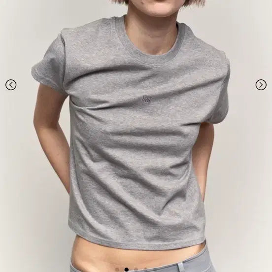 [BUNJANG] HWI Short Sleeve T-Shirt Gray / 휘 hwi 반팔 티셔츠 그레이