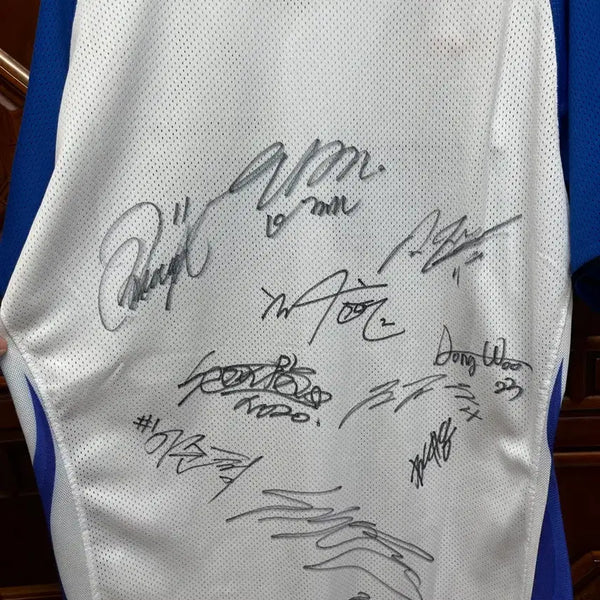 [BUNJANG] Flaming Baseball Team Signed Authentic Baseball Jersey (XL) / 불꽃야구 친필싸인 유니폼(XL)