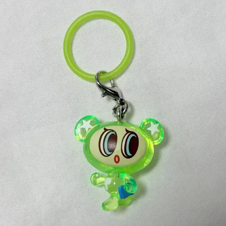 [BUNJANG] Angel Blue Kids Green Mark Keyring / 일본 가챠 엔젤블루 키즈 그린 메지루시 키링