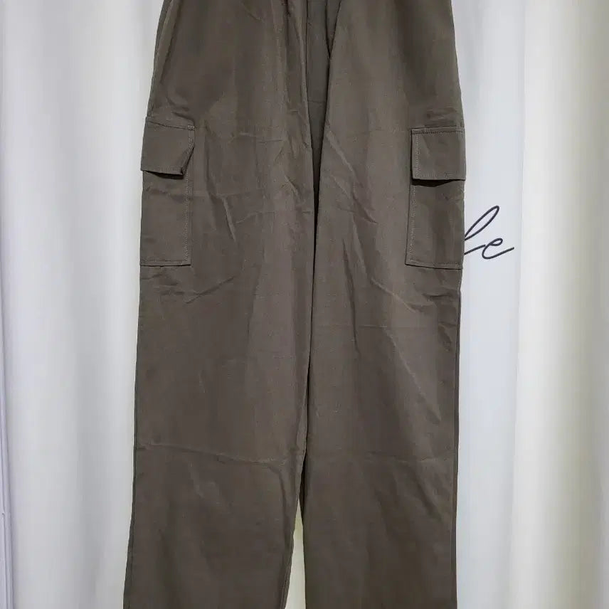 [BUNJANG] Khaki Cargo String Pants / 새상품) 카키 카고 스트링 팬츠