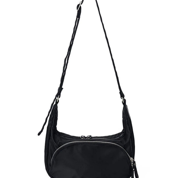 [BUNJANG] Haarkiv Perry Nylon Hobo Bag Black (After Pray Edition) / 하아카이브 페리 나일론 호보백 블랙 (애프터 프레이 에디션)