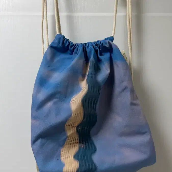 [BUNJANG] Ground Seesaw String Backpack Blue / 그라운드시소 굿즈 스트링 백팩 블루