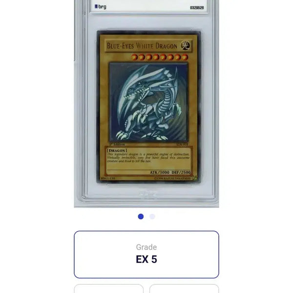 [BUNJANG] Yu-Gi-Oh! 2002 Blue-Eyes White Dragon 1st Edition Limited Card / 유희왕 2002년 푸른눈의백룡 1st 한정