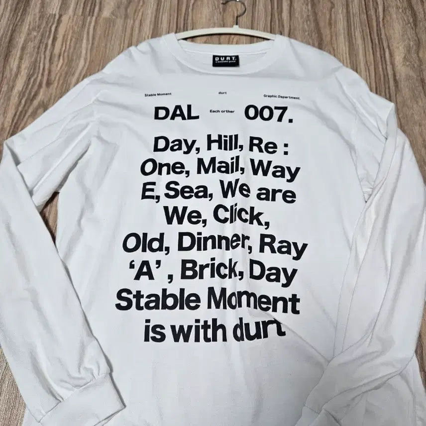 [BUNJANG] DERTRT OUR DAILY Long Sleeve Tee / 더트 롱슬리브 OUR DAILY LONG SLEEVE TEE
