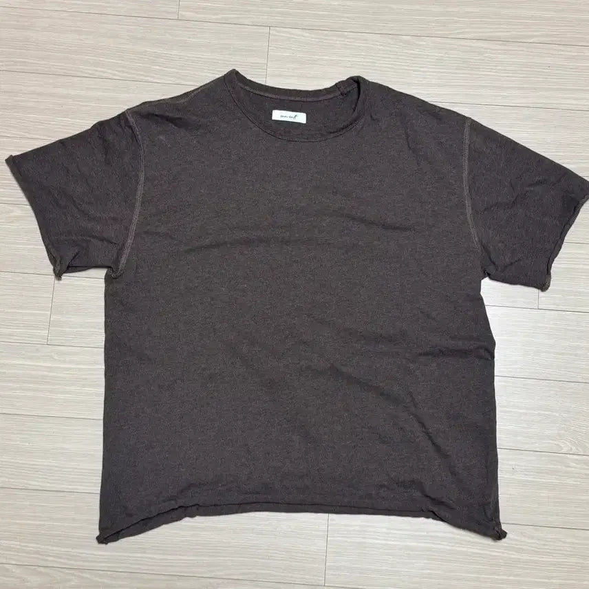 [BUNJANG] Sea Salt Loop Hem T-shirt (Soil) / [2] 씨솔트 루프 헴 티셔츠 (soil)