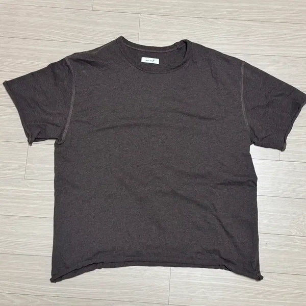 [BUNJANG] Sea Salt Loop Hem T-shirt (Soil) / [2] 씨솔트 루프 헴 티셔츠 (soil)