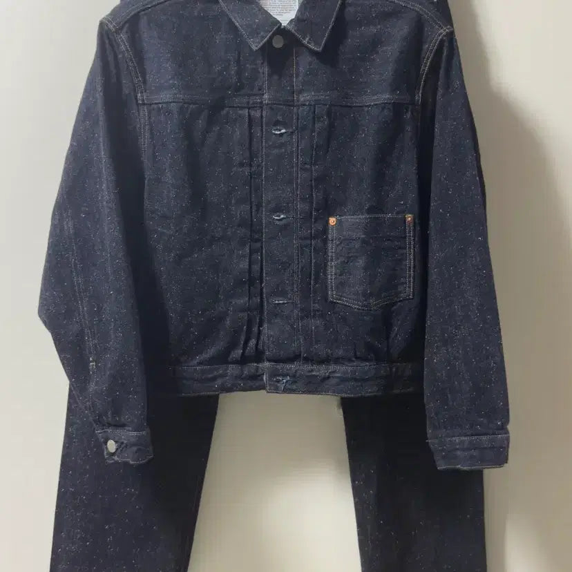 [BUNJANG] Behavior Nep Indigo Selvedge Denim Set-Up (Jacket & Pants) / 비헤비어 nep indigo 데님 셋업