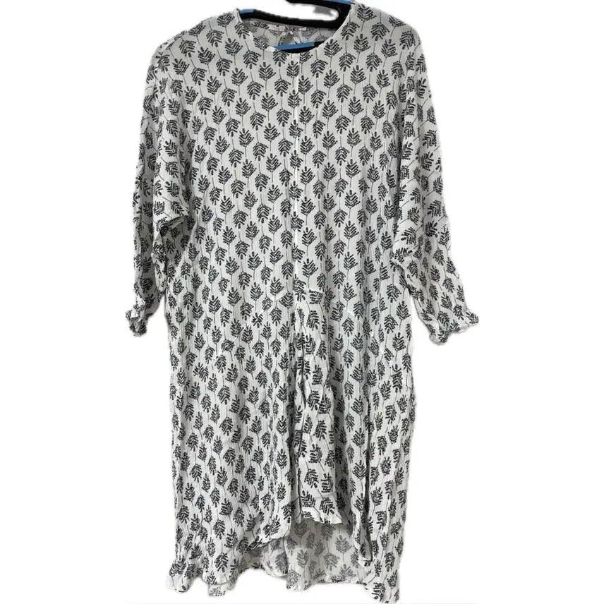 [BUNJANG] Midi Dress 7-Sleeve Long Blouse Mori Girl Amekaji Hippie Ethnic Bohemian / 미디 원피스 7부 소매 롱블라우스 모리걸 아메카지 히피 에스닉 보헤미안