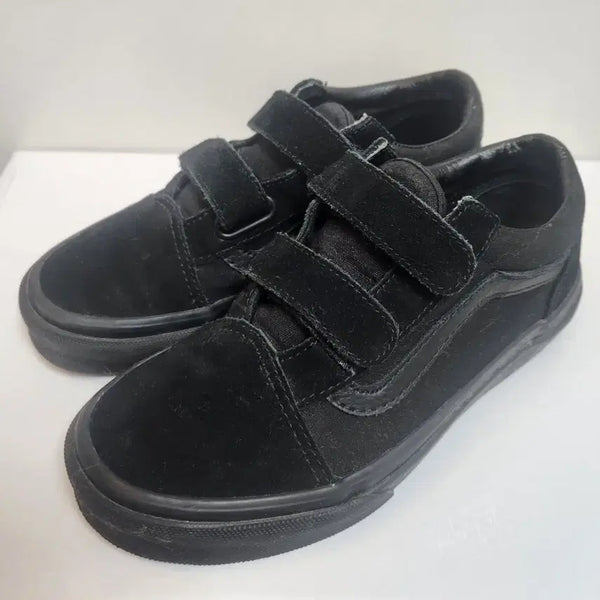 [BUNJANG] Vans Old Skool Kids Velcro Black Sneakers 210mm / 반스 올드스쿨 키즈 벨크로 블랙 스니커즈 210mm
