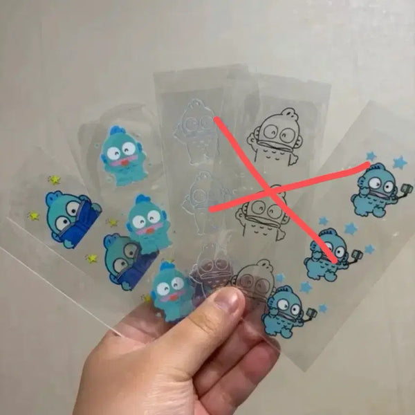[BUNJANG] Sanrio Hangyodon Waterproof Sticker Set / 산리오 한교동 방수 스티커 2종 남음!