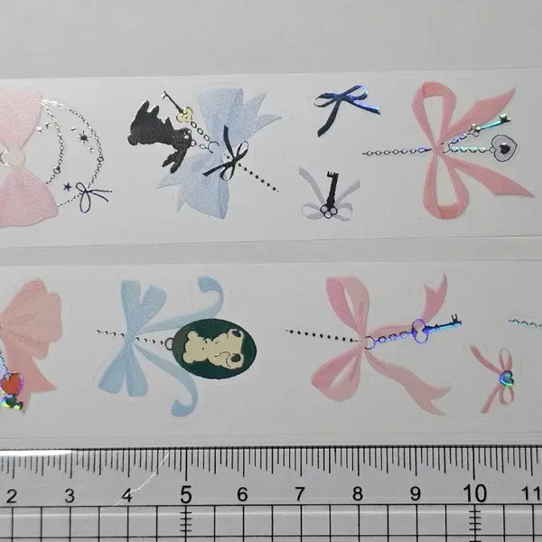 [BUNJANG] Hipung 3D Ribbon Keyring Kiss Cut / 24번) 힙웅 3d박 리본 키링 키스컷 띵