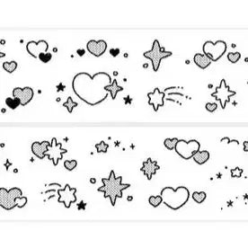[BUNJANG] Sopjji Deco Bbojjagi Black Kiss Cut Sticker / 28번) 솝찌 데코뽀짝이 black 키스컷 띵