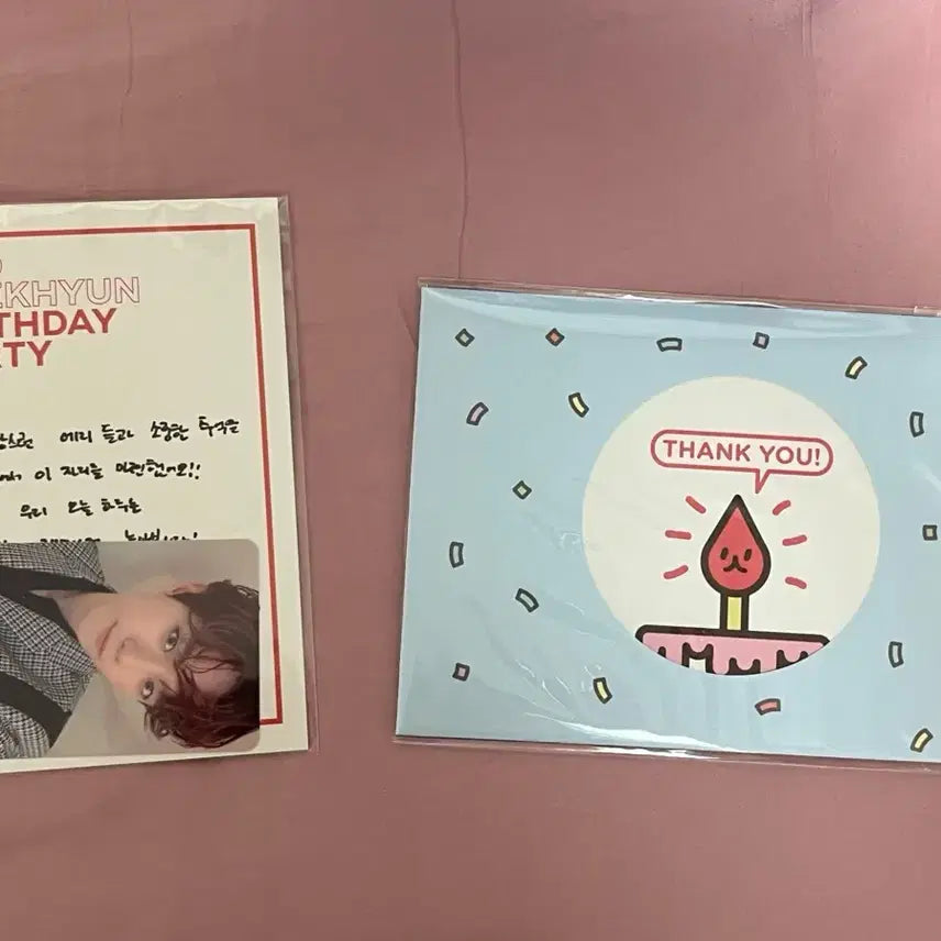 [BUNJANG] EXO Baekhyun 100 Days Party Goods Photocard and Postcard Set / 엑소 백현 큥일파티 굿즈