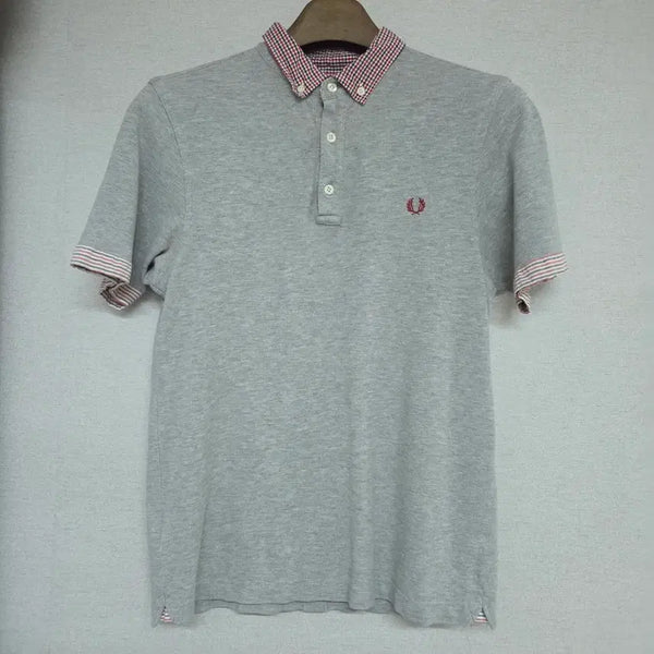 [BUNJANG] Fred Perry Men's Short Sleeve Polo T-Shirt Grey Size M / 프레드페리 남성용 반팔티 M 95