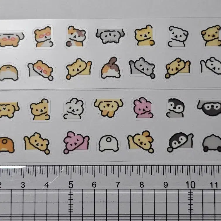 [BUNJANG] Ssochi Peekaboo Basic Kiss Cut Sticker Pack / 36번) 솝찌 빼꼼 베이직 키스컷 띵