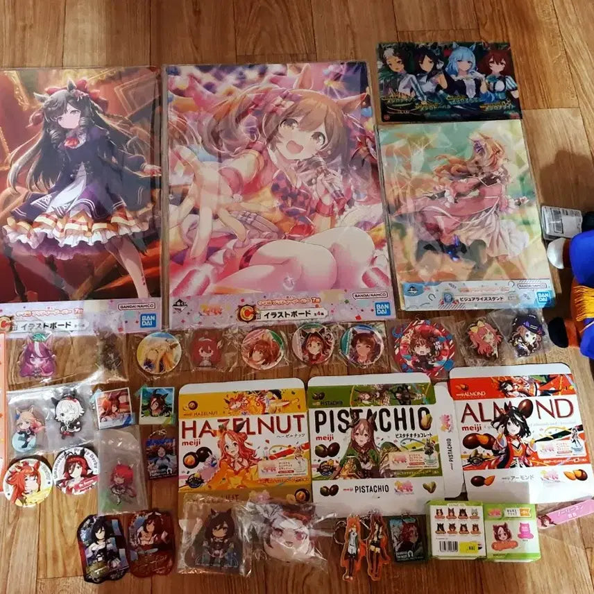 [BUNJANG] Uma Musume Original Illustration Board, Acrylic Stand, Can Badge Goods Set / 우마무스메 일러스트 보드 아크릴 스탠드 캔뱃지 등 굿즈세트