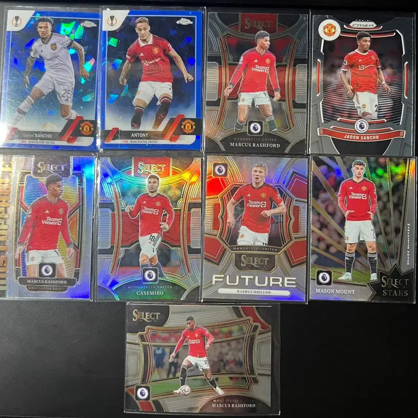 [BUNJANG] Panini Tops Manchester United Lot (9 Cards) / 파니니, 탑스 맨체스터 유나이티드 9장 랏