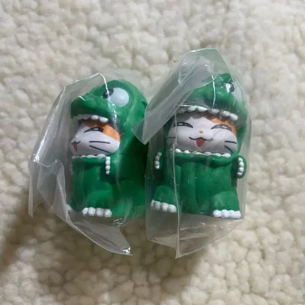 [BUNJANG] Hamtaro Godzilla Figure / 방가방가 햄토리 고질라 피규어 햄스터 초록 그린