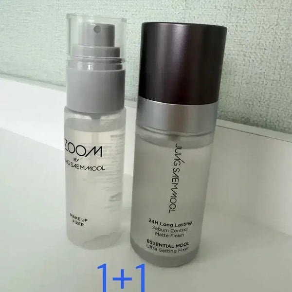 [BUNJANG] JUNG SAEM Mool Essential Water Setting Fixer (1+1 Set with Freeable) / (1+1) 정샘물 에센셜 물 울트라 세팅 픽서 (증정:다이소정샘물픽서)