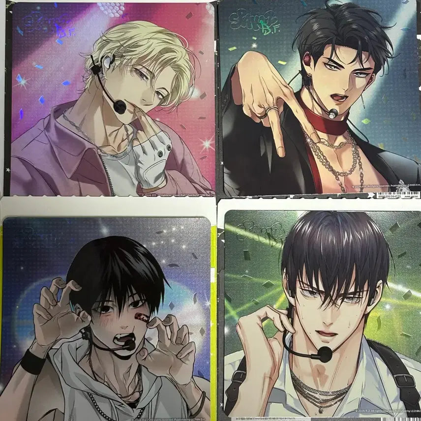 [BUNJANG] SPARKYLS Hanseoin Ryuiian Ebon Chashiu Backlight Haebinggokseon Black Horse Bundle Set Photocard / 스파클즈 직캠엽서 류이안 에본 차시우 해빙곡선 검은목마