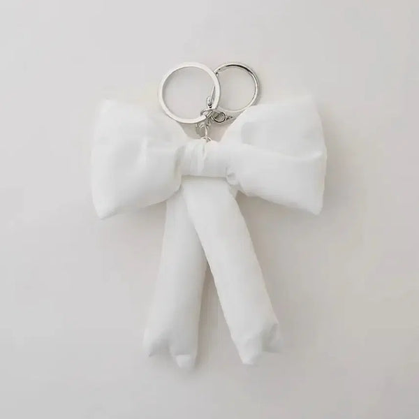 [BUNJANG] Padding Ribbon Keychain / 패딩 리본 키링