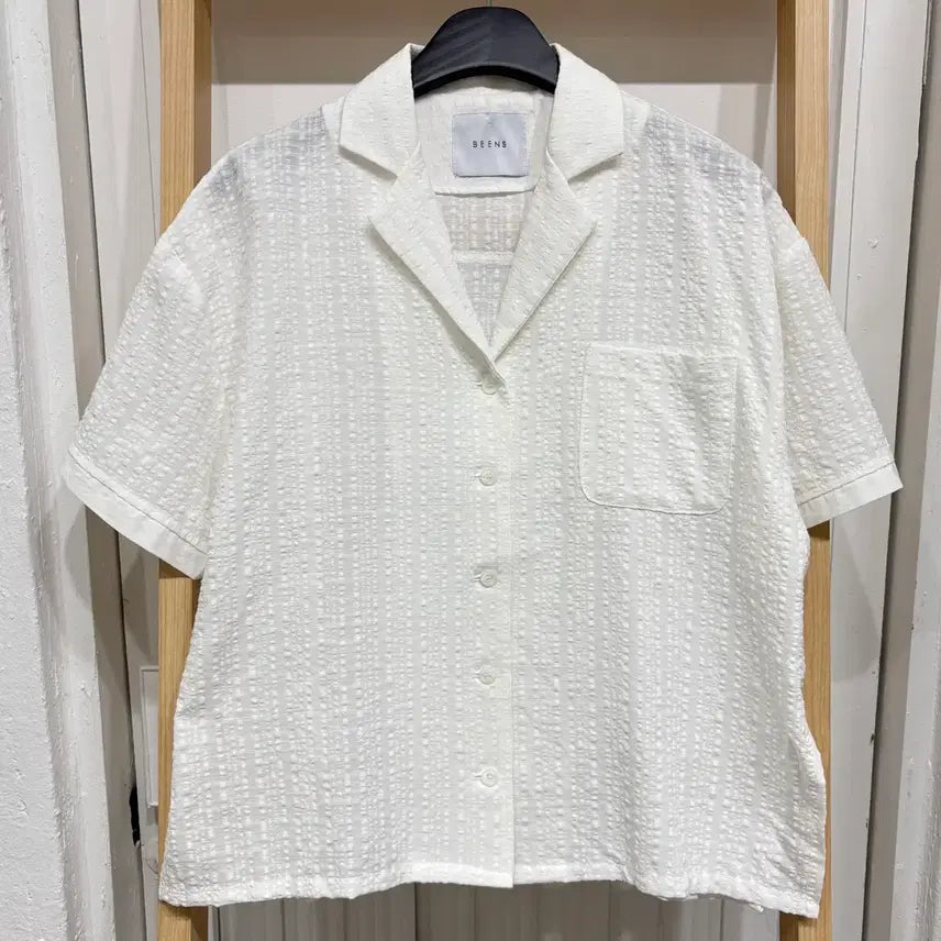 [BUNJANG] Unisex Short-Sleeve Shirt Jacket / [새상품] 남녀공용 반팔 셔츠자켓