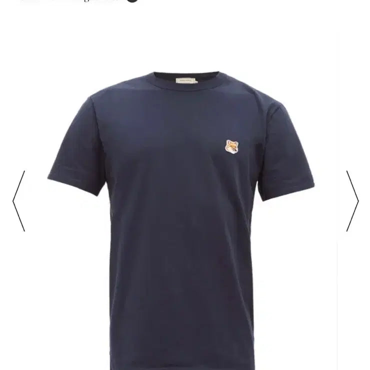 [BUNJANG] Maison Kitsuné Fox Head Patch T-Shirt / 메종키츠네 폭스 헤드 패치 티셔츠