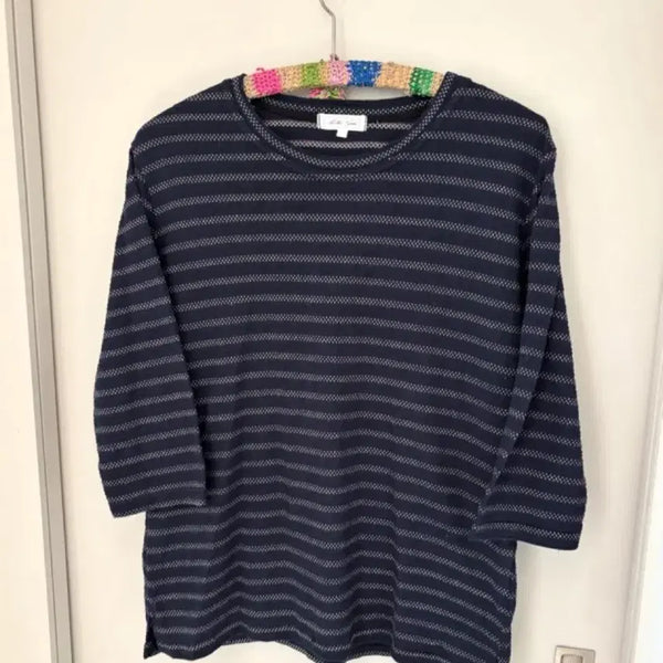 [BUNJANG] Japanese Vintage Mori Knit T-shirt / 일본빈티지 모리 단가라 여름 니트 티셔츠