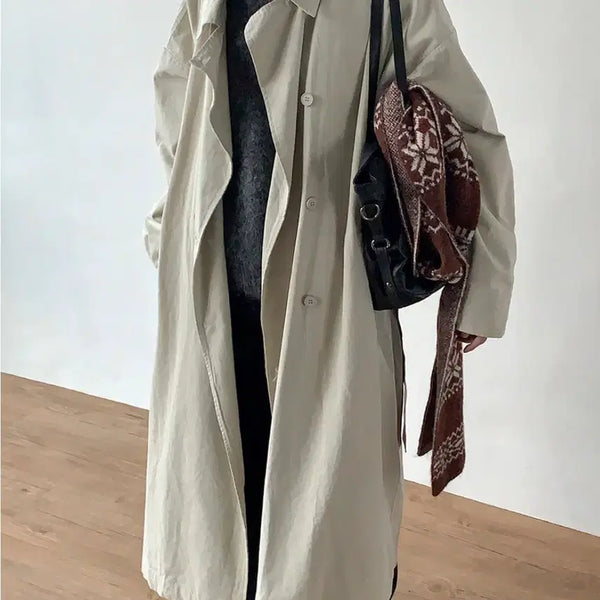 [BUNJANG] DailyJew Spencer Oversized Cotton Trench Coat / 데일리쥬 트렌치코트 새제품