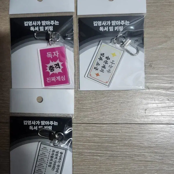 [BUNJANG] Kim Young-sa Reading Meme Keyring Set / 김영사 밈 키링