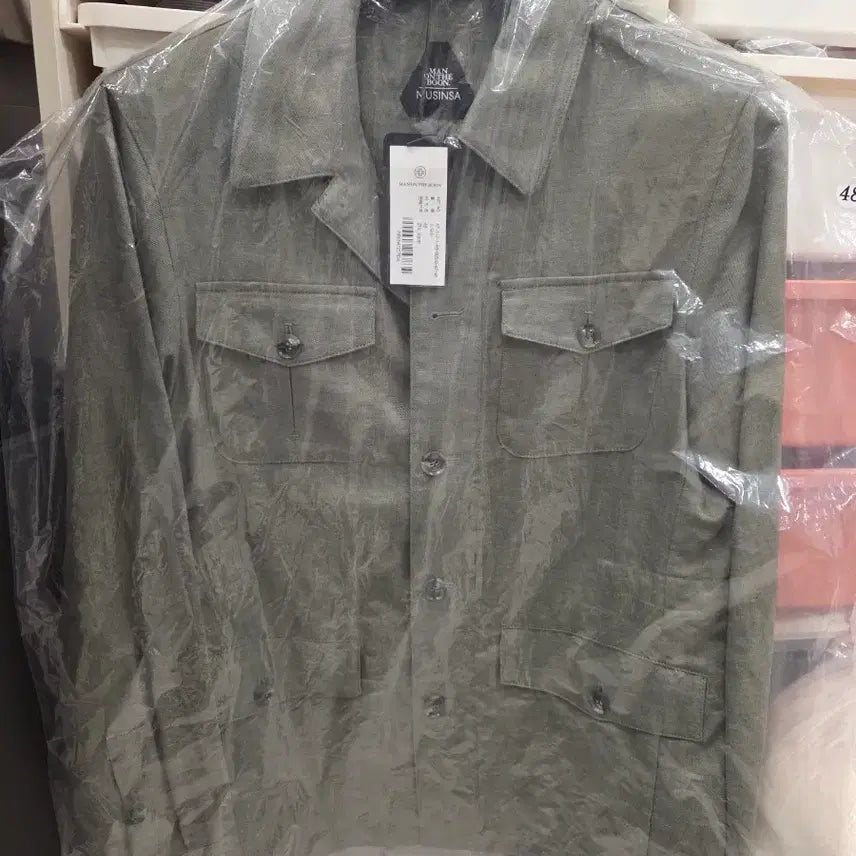 [BUNJANG] MAN ON THE BOON Cotton Linen Chore Jacket / 맨온더분 코튼린넨 초어 자켓 48 새상품