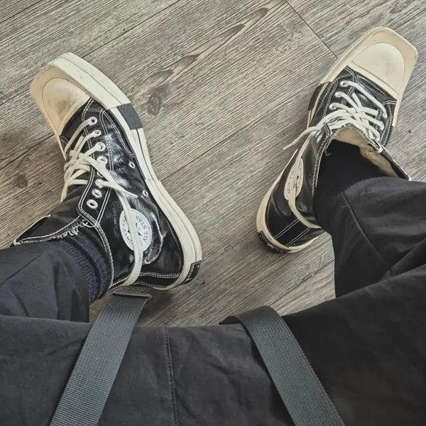 [BUNJANG] Converse x Dark Shadow x TB 70 Lacquered Denim Sneakers (US 8.5 / 265) / 컨버스x다크쉐도우 터보다크 척 70 래커드데님 265