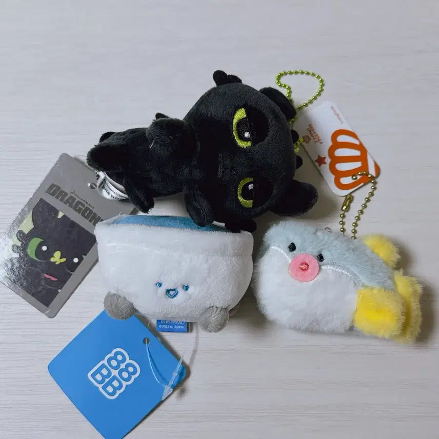 [BUNJANG] Dragon, Dragon''s Lair, Keychain Bundle Set / 인형 키링 일괄 드래곤 길들이기