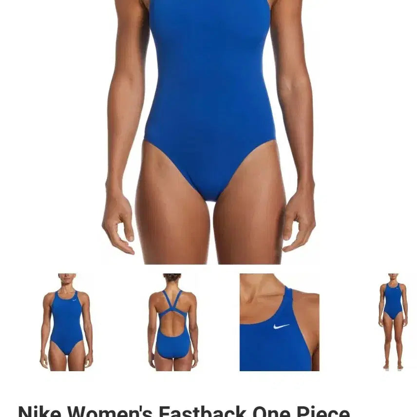 [BUNJANG] Nike Women's Fastback One Piece Swimsuit - Blue (Size USA36) / [미국구매 새상품] 나이키 여성 원피스 수영복 (USA36)