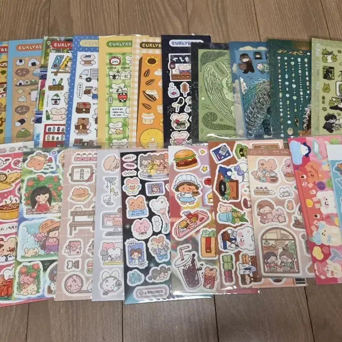 [BUNJANG] Popular Artist Deco Seal Stickers Bundle Set (100 Sheets) / 2번/인기작가 다꾸 씰스티커 새상품 100장 일괄판매/장당870/운포