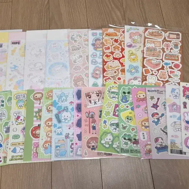 [BUNJANG] Popular Artist Deco Sticker Bundle Set (100 Sheets) / 5번/인기작가 다꾸 씰스티커 새상품 100장 일괄판매/장당870/운포