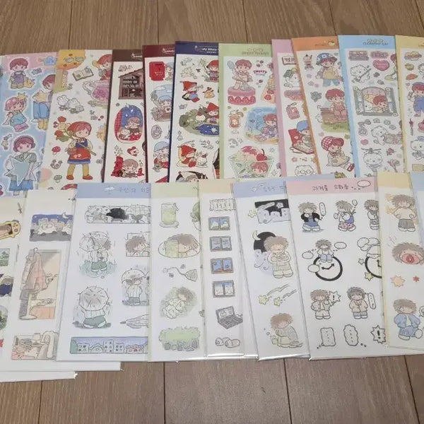[BUNJANG] 100 Sheets Popular Artist Journaling Deco Sticker Bundle Set / 7번/인기작가 다꾸 씰스티커 새상품 100장 일괄판매/장당870/운포