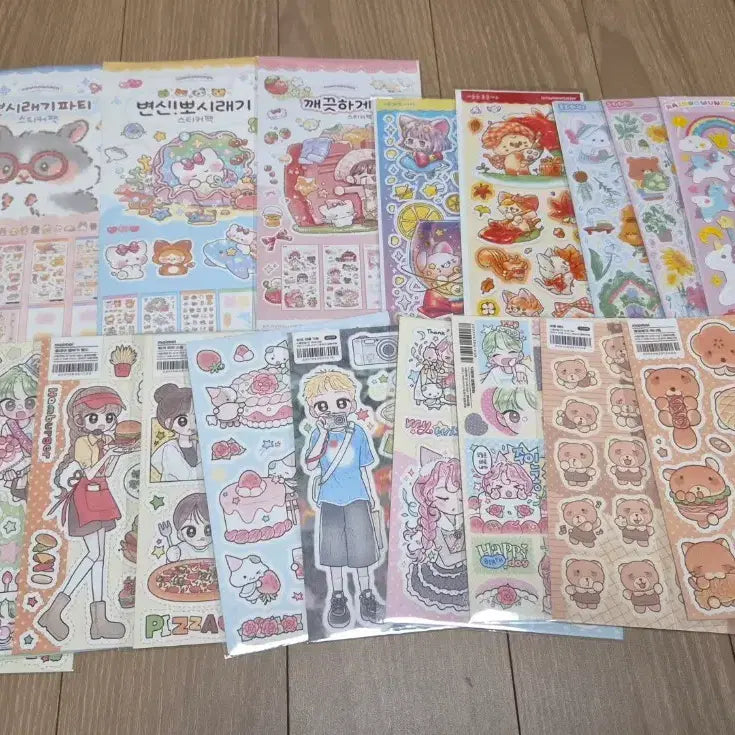 [BUNJANG] Popular Artist Diary Deco Seal Stickers (100 pcs) Bundle Set / 10번/인기작가 다꾸 씰스티커 새상품 100장 일괄판매/장당870/운포