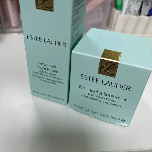 [BUNJANG] Estée Lauder Advanced Night Repair Serum 20ml + Revitalizing Supreme+ Cream 15ml Set / 에스티로더 갈색병 세럼 20ml + 수프림 크림 15ml 세트