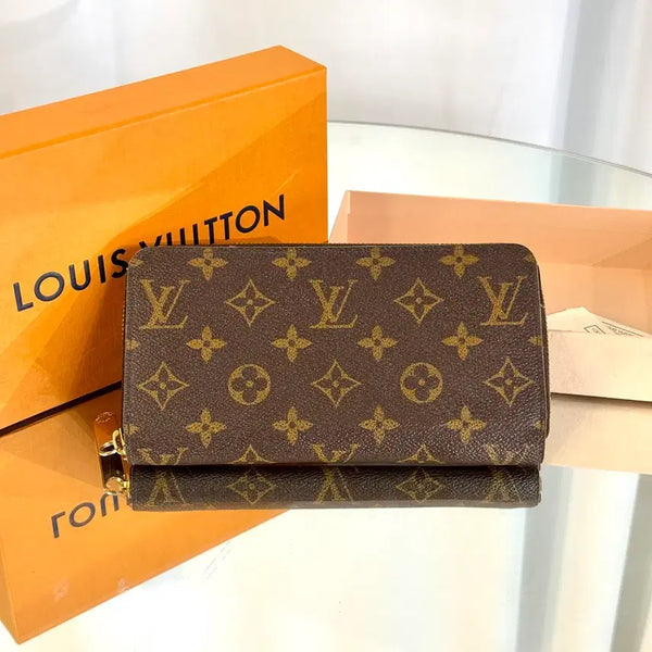 [BUNJANG] Louis Vuitton Monogram Zipped Long Wallet M42616 / [A]루이비통 모노그램 지퍼돌이 장지갑