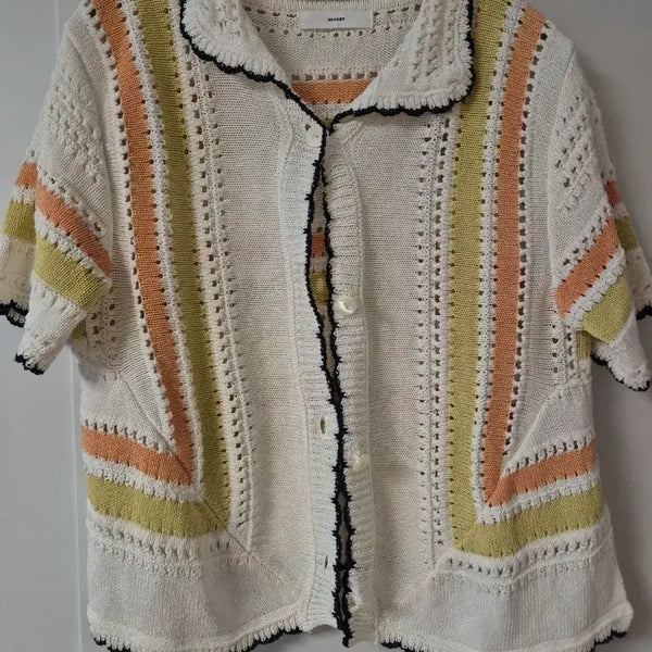 [BUNJANG] Beaker Summer Knit Cardigan / 비이커 여름 니트 가디건