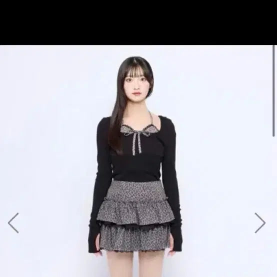 [BUNJANG] Bubbles Leopard Tiered Ruffle Skirt / 버블즈 레오파드 캉캉 프릴 스커트 지뢰계 양산형 갸루