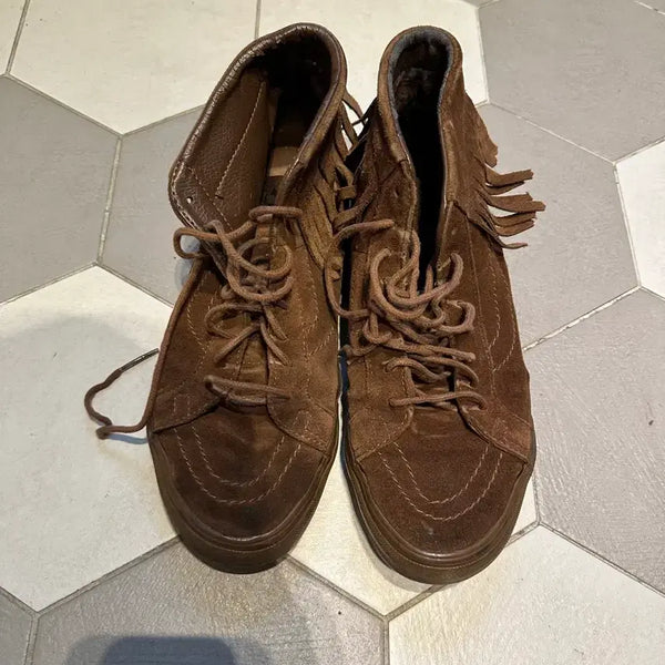 [BUNJANG] Vans Sk8 Hi Suede Moc Fringe Sneakers / Vans Sk8 Hi Suede Moc(반스 스케이트하이 프린지)